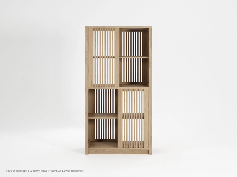 VERTICAL DIVIDER - Wooden vertical rack with sliding doors by KARPENTER