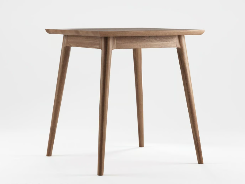 VINTAGE - Square solid wood table by KARPENTER