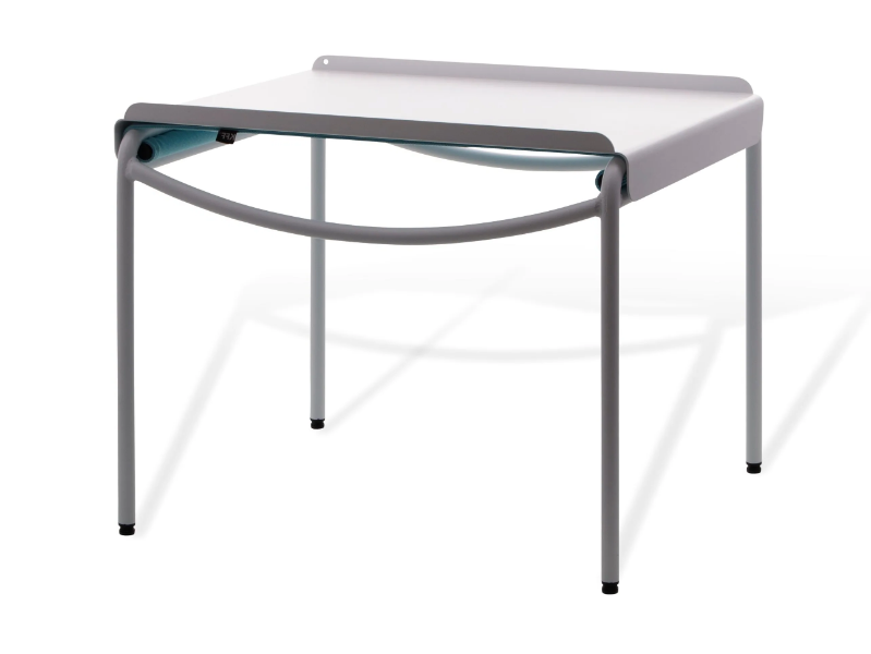 POOL OUTDOOR LOUNGE - Rectangular steel garden side table with tray by KFF