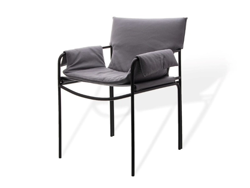 POOL OUTDOOR - Stainless steel chair with armrests by KFF