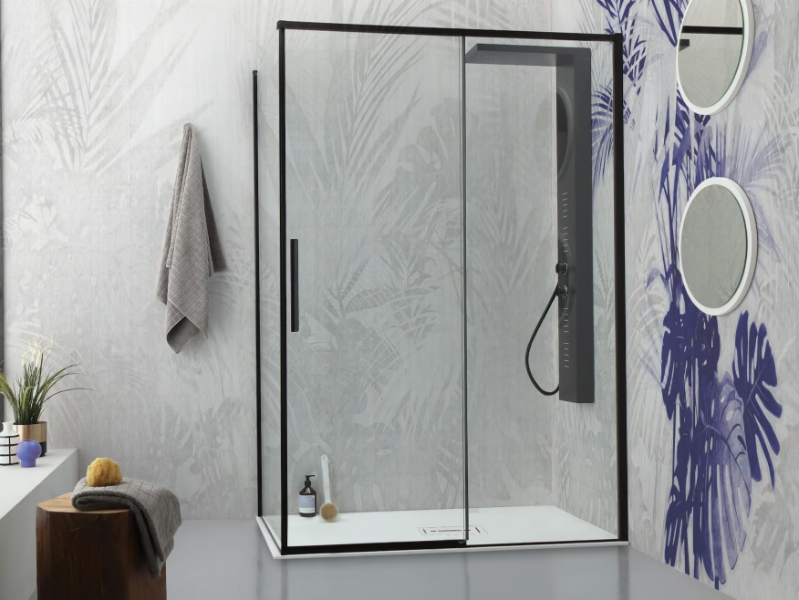 GLX6 - Corner shower cabin with sliding door by Kinedo