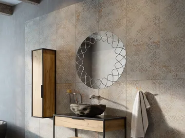GRAFFI - Round wall-mounted bathroom mirror by KOH-I-NOOR