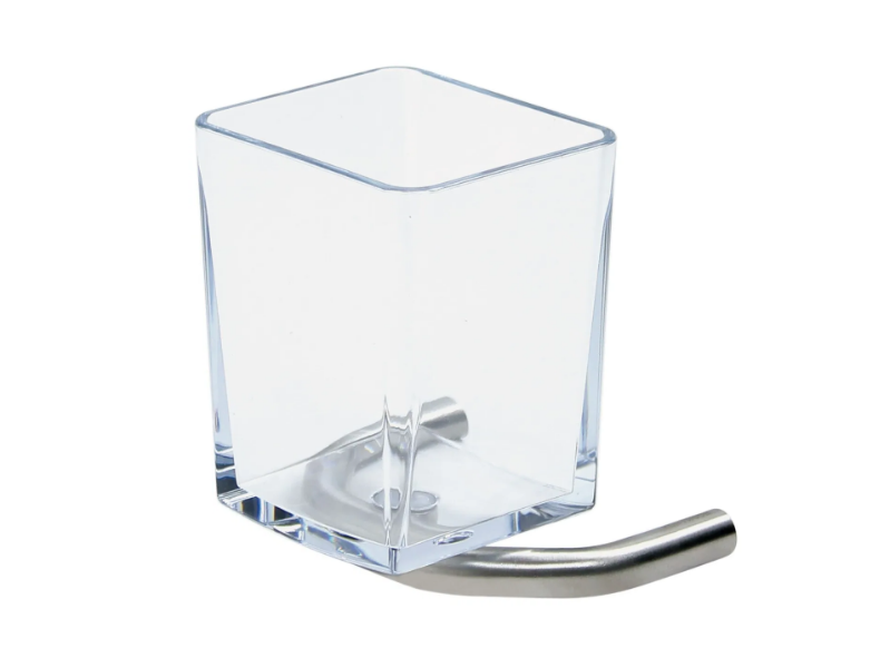 TRATTO - Wall-mounted stainless steel toothbrush holder by KOH-I-NOOR