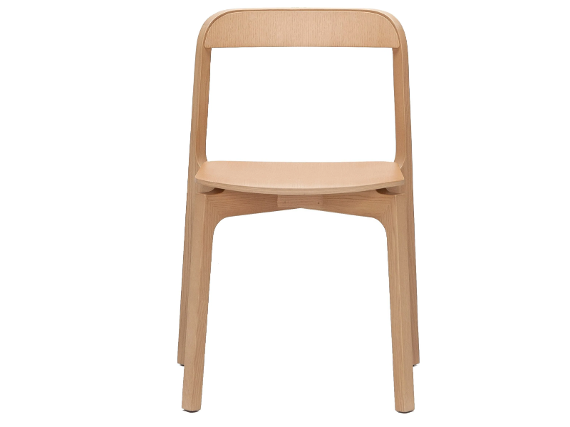 CONTORNA - Stackable ash chair by Kristalia
