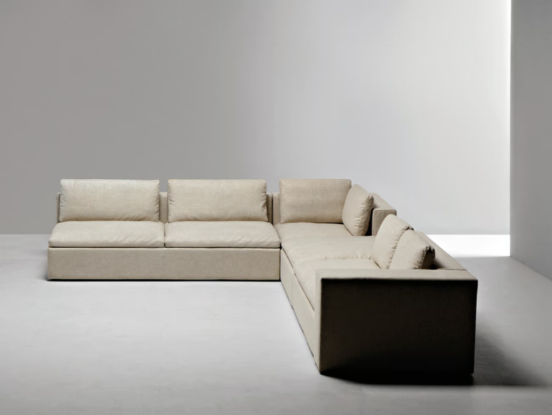 PUZZLE - Corner sectional fabric sofa by La Cividina