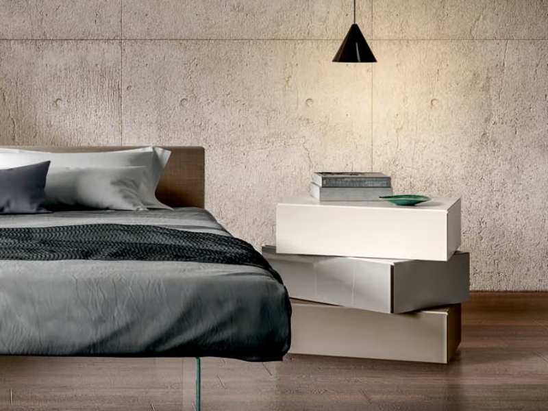 MORGANA - Bedside table with drawers by Lago