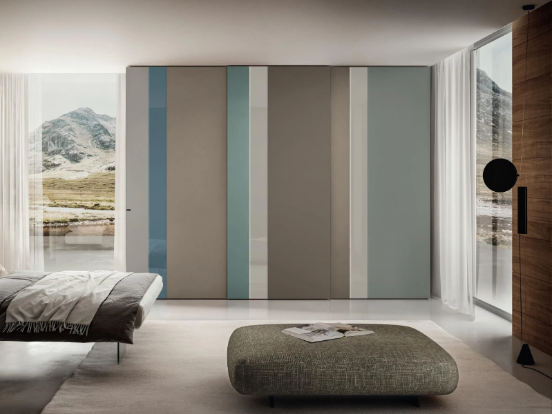 N.O.W. QUICK SLIDING 1170 - Sectional wardrobe with sliding doors by Lago