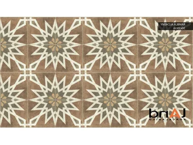 RAMBLA ALCHEMY - Technical porcelain flooring with encaustic effect by land porcelanico