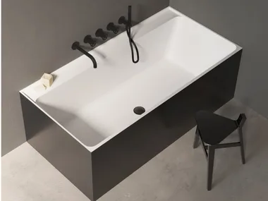 MANTA - Rectangular built-in Tecnoril® bathtub by LASA IDEA