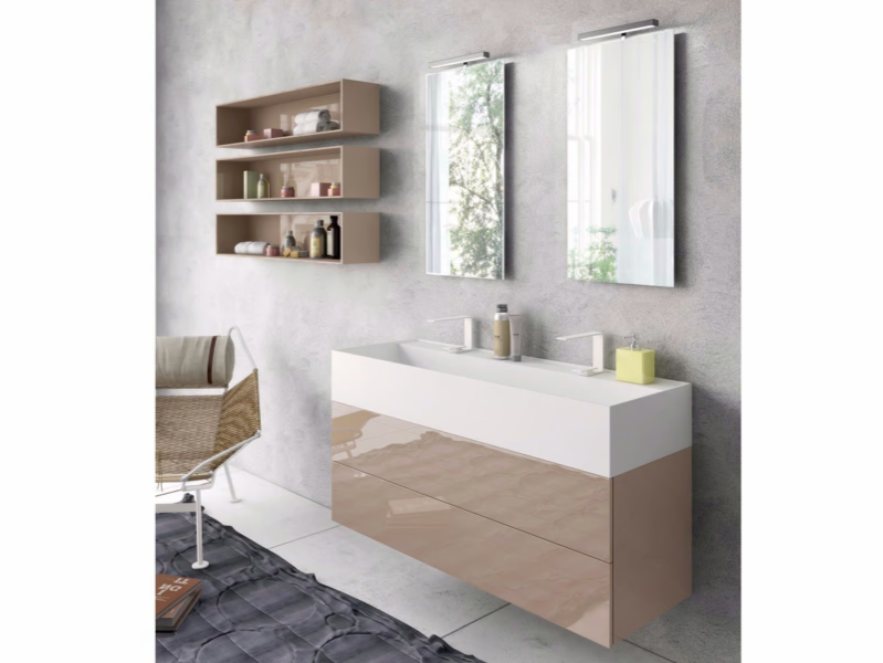 SYN 04 - Vanity unit with mirror by LASA IDEA