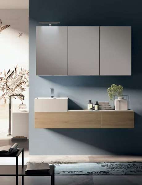 SYN 11 - Vanity unit with mirror by LASA IDEA