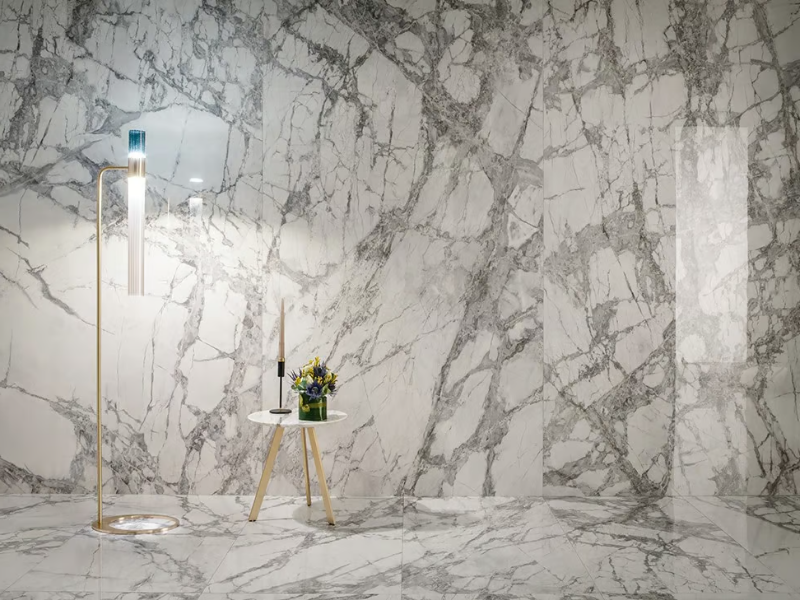 DELIGHT INVISIBLE LIGHT - Porcelain stoneware wall/floor tiles with marble effect by LEA CERAMICHE