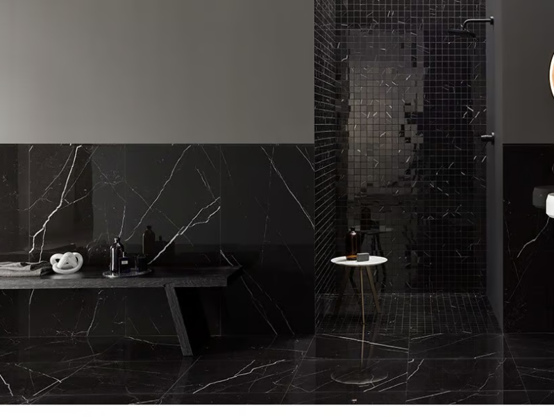 DELIGHT MARQUINA NERO - Porcelain stoneware wall/floor tiles with marble effect by LEA CERAMICHE