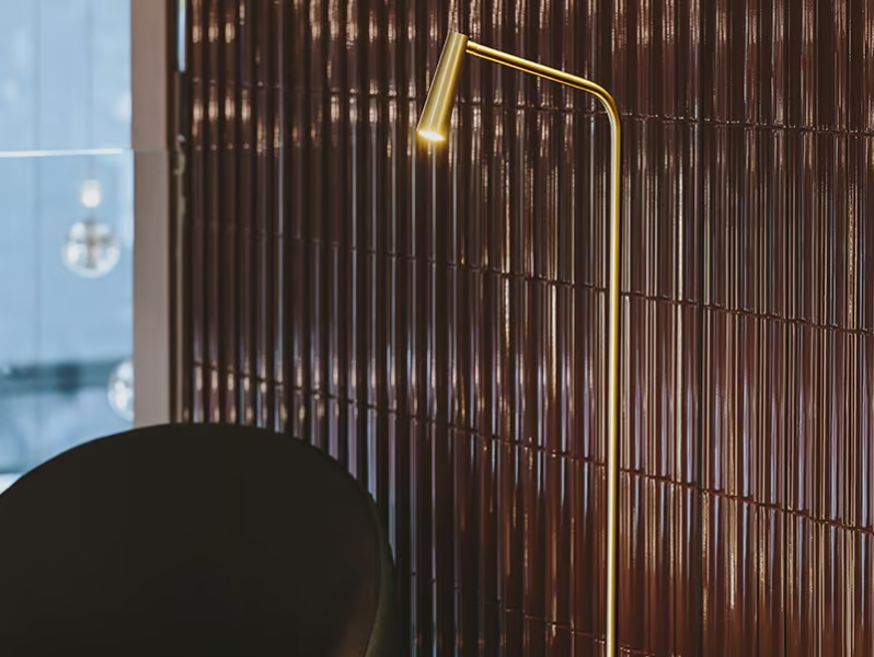GAMMA - LED reading adjustable steel floor lamp by LedsC4