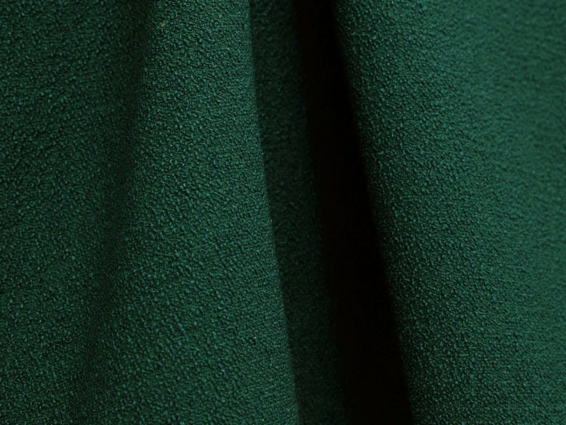 LAGO - Solid-color boucle polyester fabric for curtains by LELIEVRE