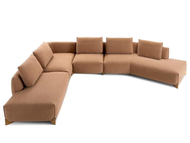 LXR29 - Corner fabric sofa by LEOLUX LX