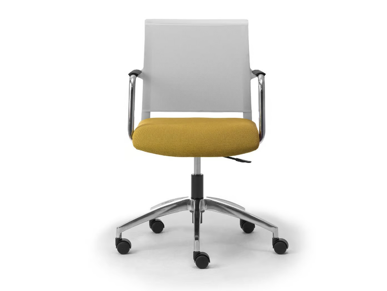 COMETA W - Fabric office chair with castors with 5-Spoke base by Leyform
