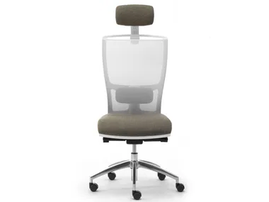 COMETA W - Fabric office chair with castors with 5-Spoke base by Leyform