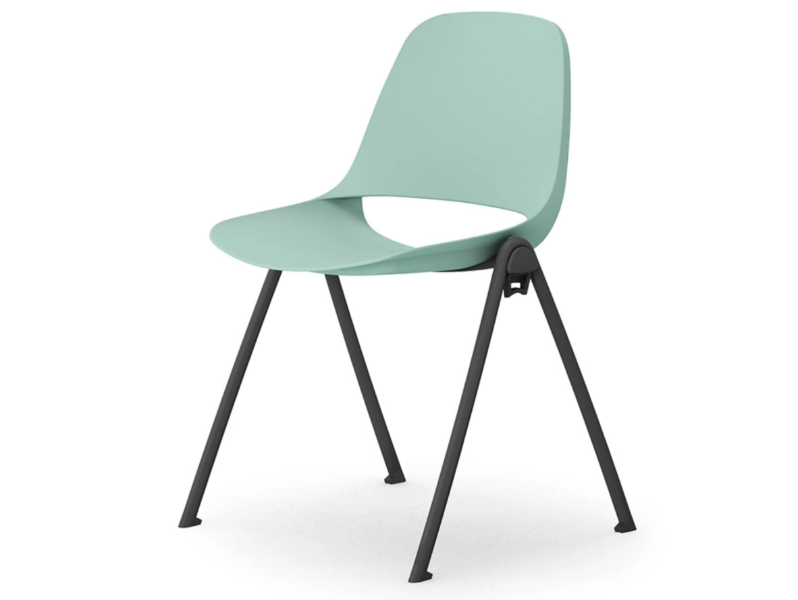 COSMO - Ergonomic stackable steel and polypropylene chair by Leyform