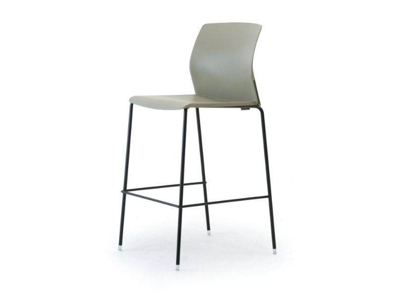 OCEAN - Stackable high recycled plastic stool by Leyform