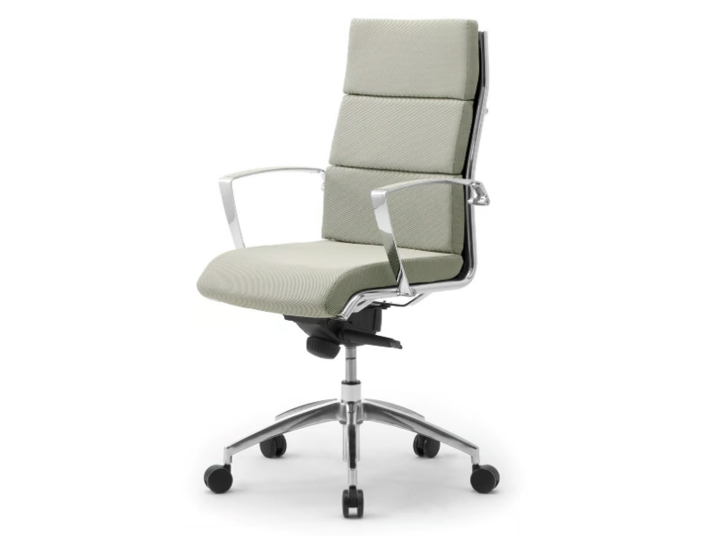 ORIGAMI CU - Fabric office chair with armrests with 5-Spoke base by Leyform