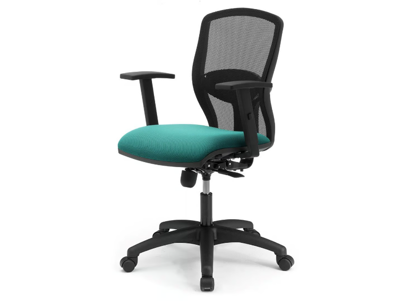 SPRINT RE - Height-adjustable mesh office chair with armrests with 5-Spoke base by Leyform