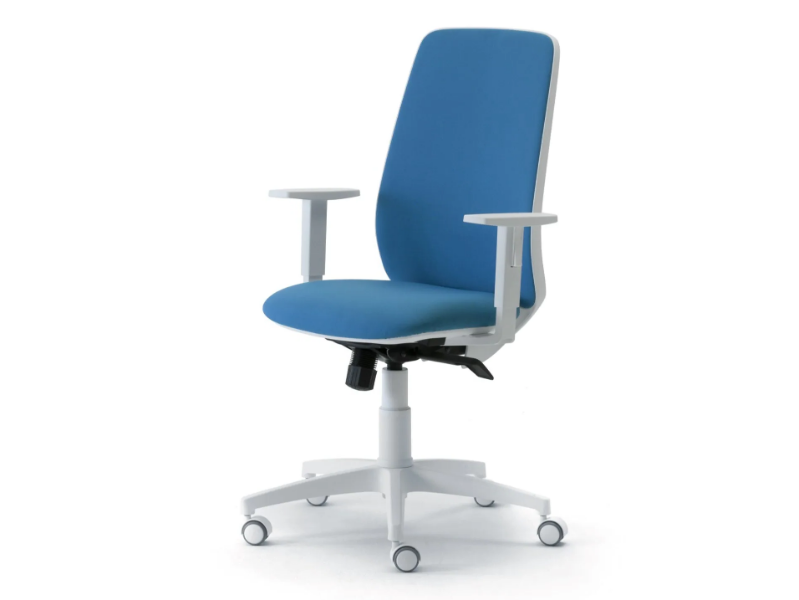 STAR - TECH - Fabric office chair with armrests with 5-Spoke base by Leyform