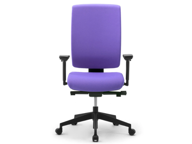 WIKI - Height-adjustable fabric office chair with 5-Spoke base by Leyform