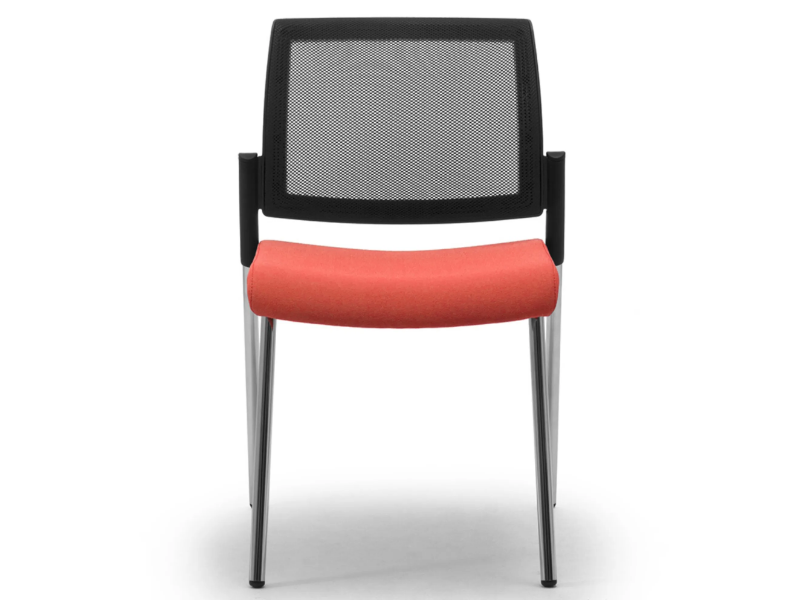 WIKI RE - Fabric chair open back with integrated cushion by Leyform