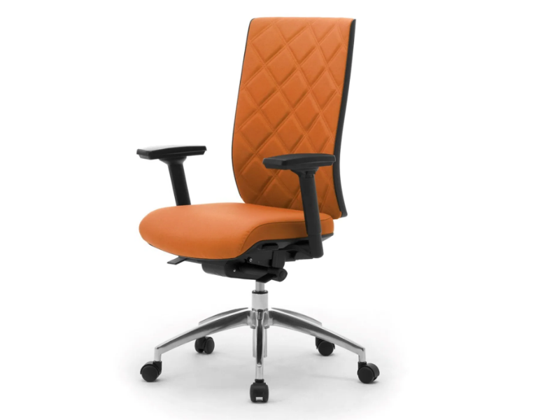 WIKI TECH - Height-adjustable fabric office chair with 5-Spoke base by Leyform