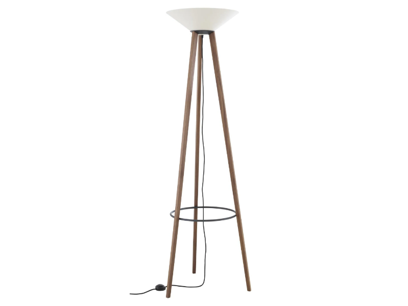 MELUSINE - LED steel and wood floor lamp by Ligne Roset