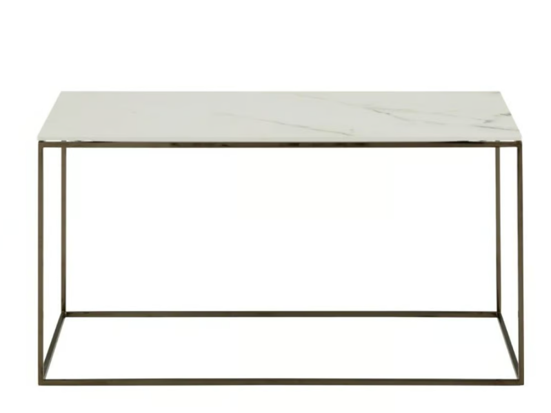 SPACE - Low rectangular porcelain stoneware coffee table by Ligne Roset