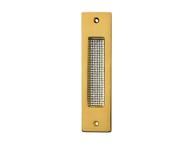 PROFILO MESH - Recessed chromed brass door handle with Swarovski® Crystals by LINEA CALI'