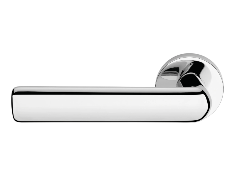 STRIP - Brass door handle on rose by LINEA CALI'