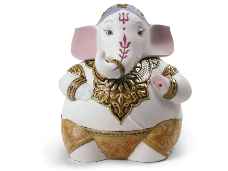 GANESHA - Porcelain decorative object by Lladró