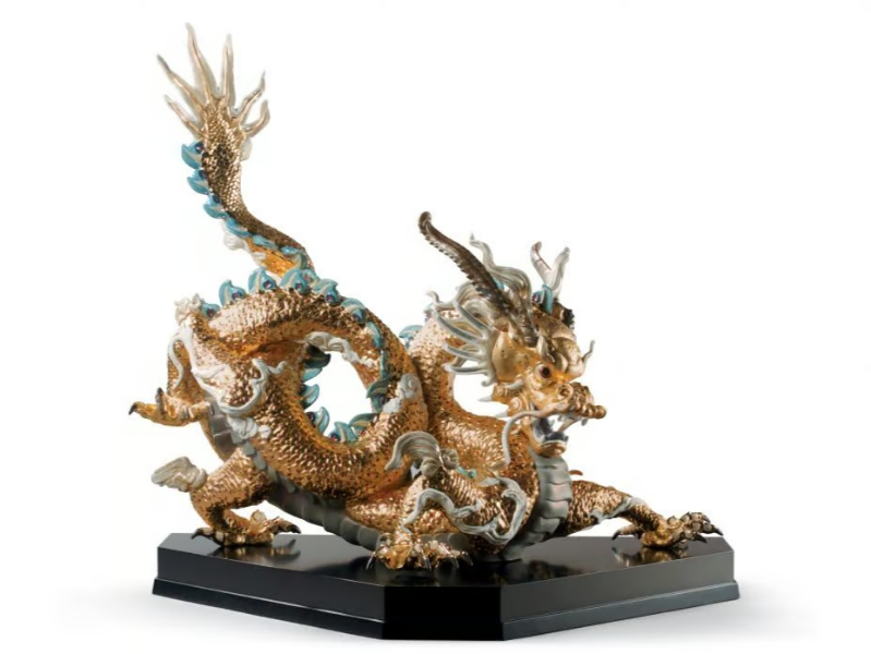 GREAT DRAGON - Porcelain decorative object by Lladró