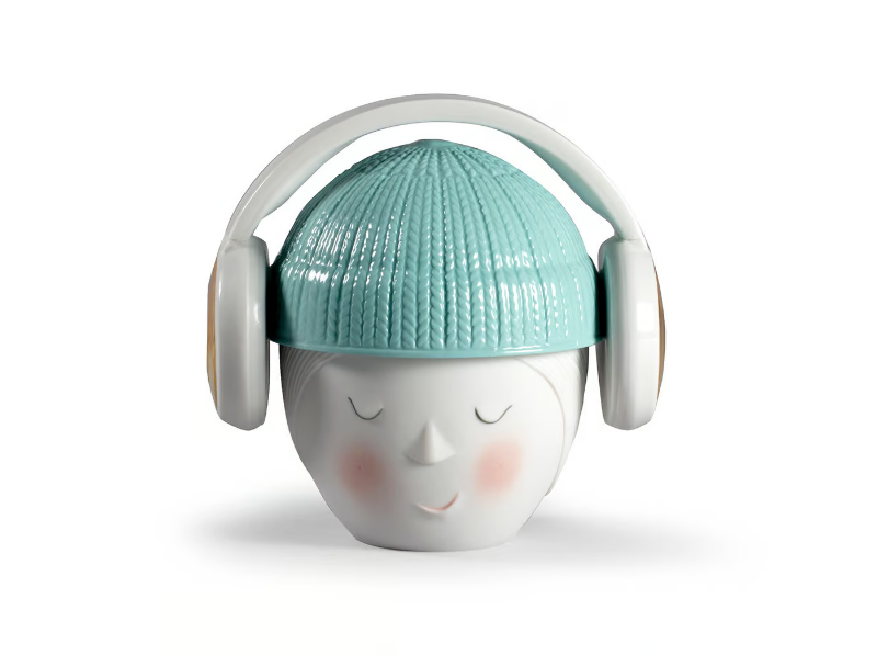 LEE HEADPHONES - Porcelain storage box by Lladró