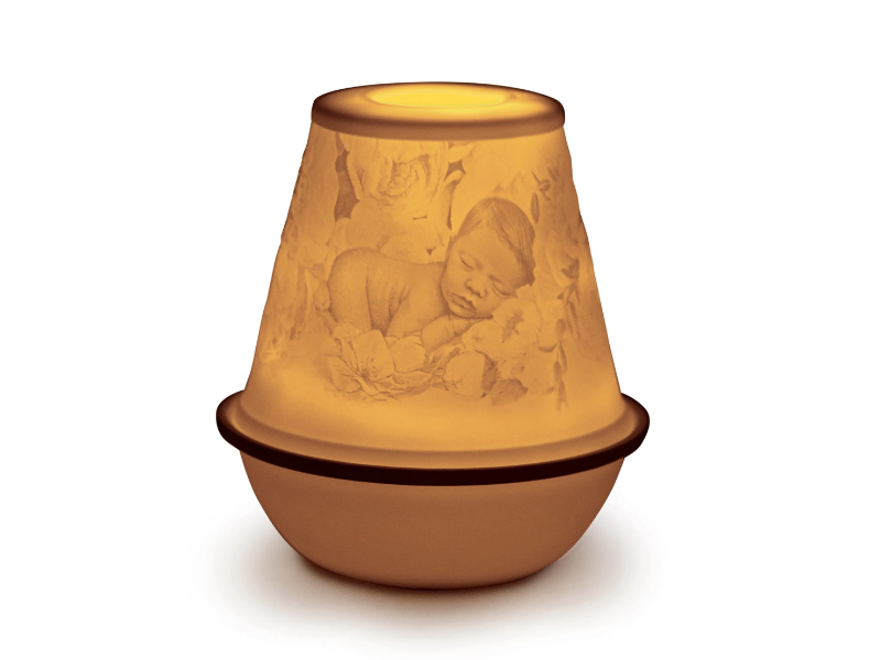 LITHOPHANES - Cordless porcelain table lamp by Lladró