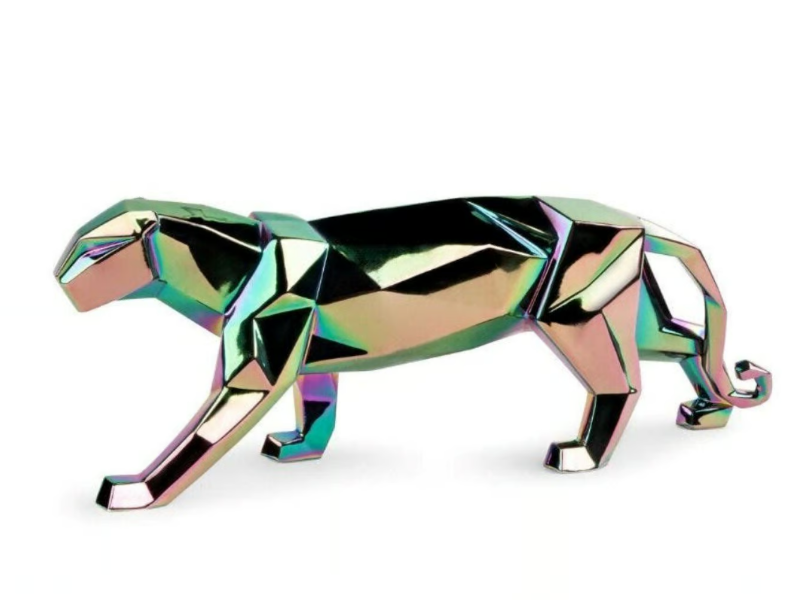PANTHER IRIDISCENT - Porcelain decorative object by Lladró
