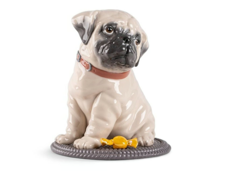 PUPPIE PUG - Porcelain decorative object by Lladró