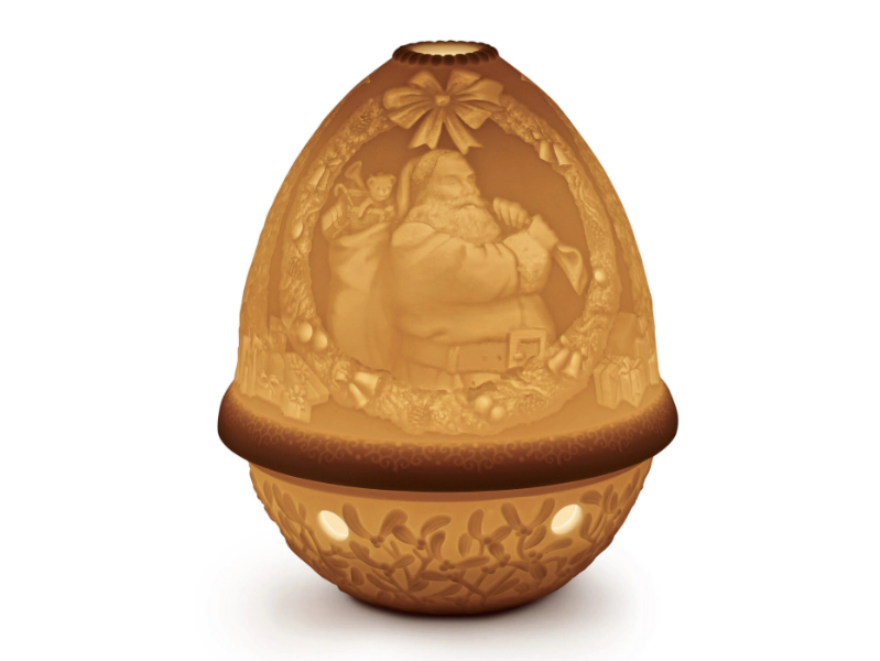 SANTA CLAUS - Cordless porcelain table lamp by Lladró