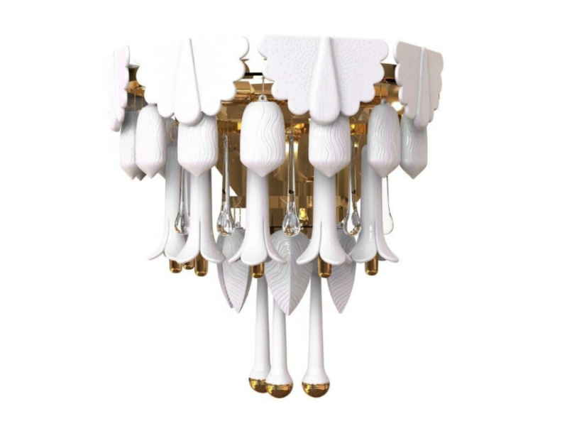 SEASONS - Porcelain wall lamp by Lladró