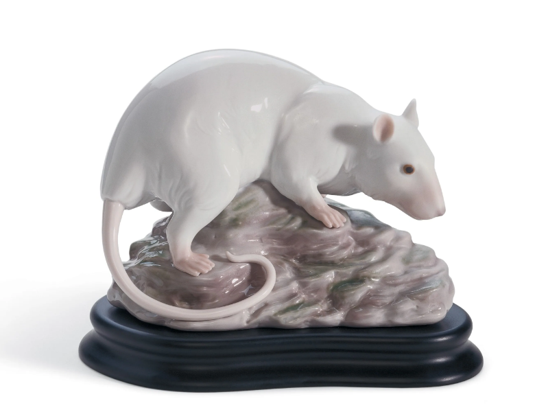 THE RAT - Porcelain decorative object by Lladró