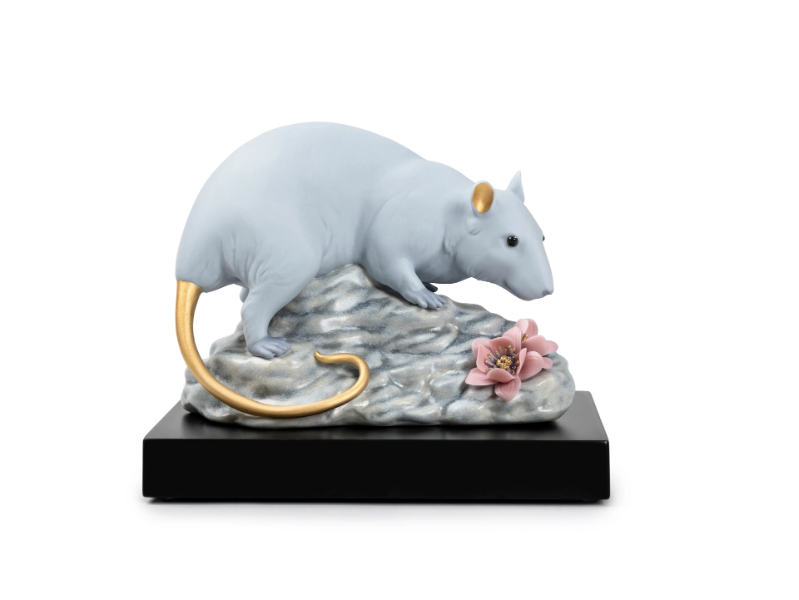 THE RAT - Porcelain decorative object by Lladró