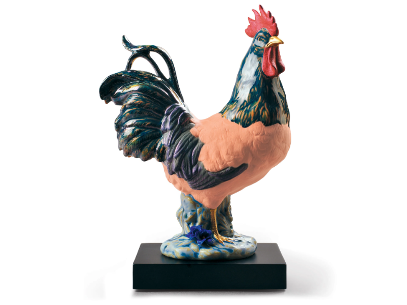 THE ROOSTER - Porcelain decorative object by Lladró