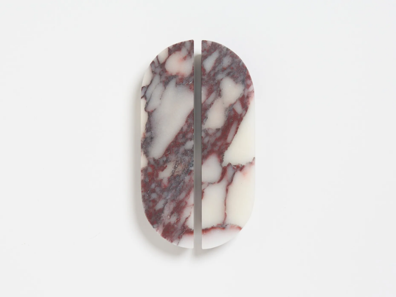 DOT - Calacatta Viola marble furniture handle by Lo & Co Interiors