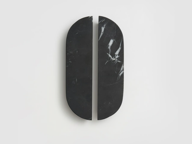 DOT - Nero Marquina marble furniture handle by Lo & Co Interiors