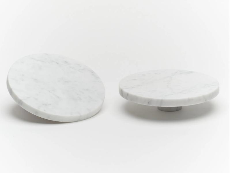 ORA - Carrara marble door handle by Lo & Co Interiors