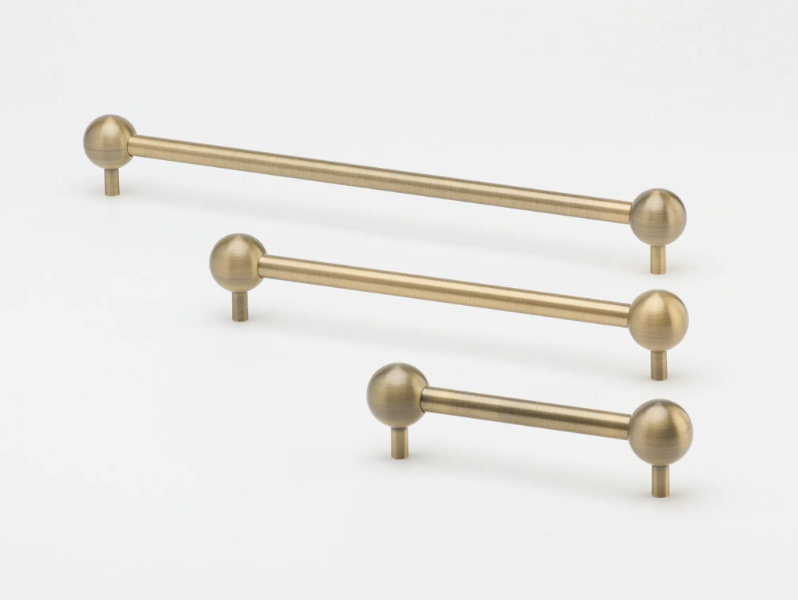 SPHERE - Brass Bridge furniture handle by Lo & Co Interiors