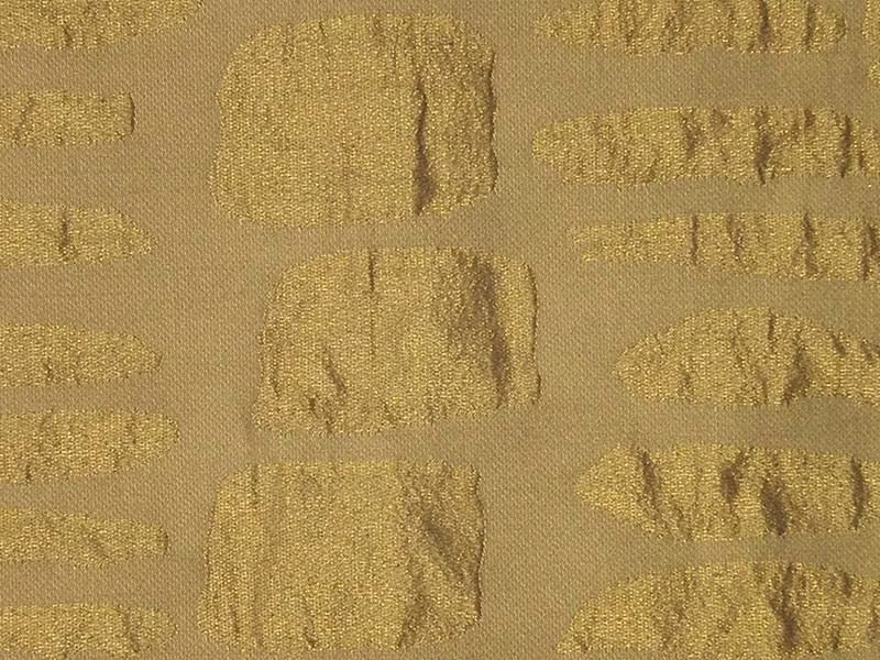 DRY STONE - Solid-color jacquard fabric with graphic pattern by L'Opificio